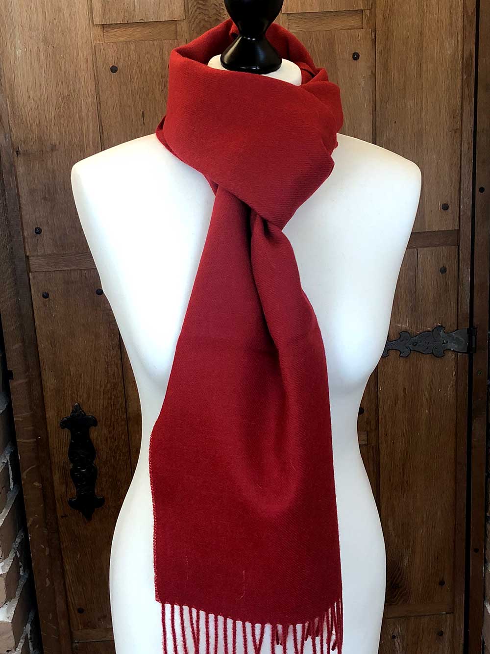 Baby Alpaka Schal 30x200 cm rot