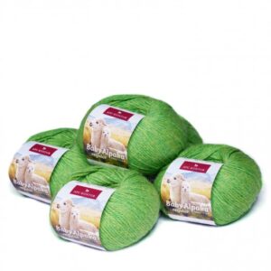 Strickwolle 100 % Baby Alpaka - Grün 08