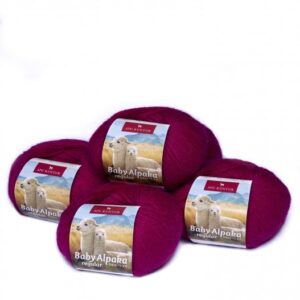 Strickwolle 100 % Baby Alpaka - Fuchsie 16