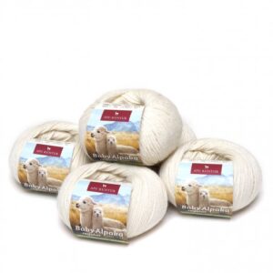 Strickwolle 100 % Baby Alpaka - Natur N-100