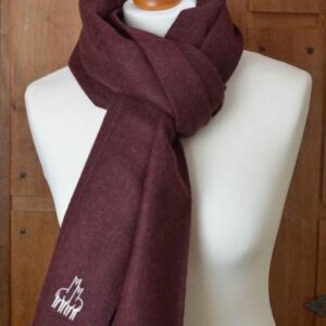 Baby Alpaka Schal - Bordeaux