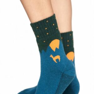 ABS-Socken, lang mit Alpaka Motiv