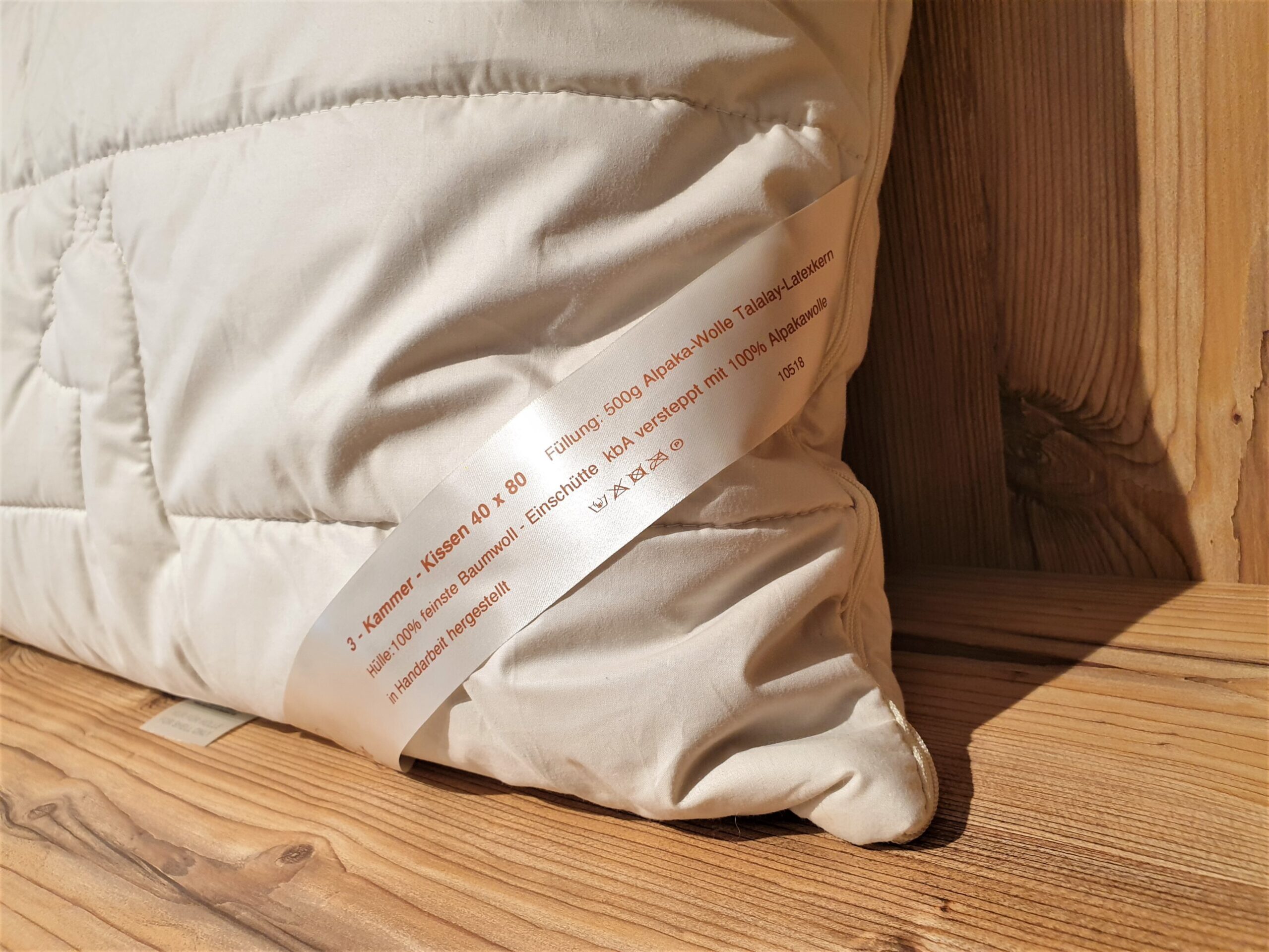 3 Kammer Kissen Detail