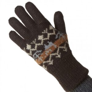 Fingerhandschuhe NATURA für Erwachsene - Natur-Schwarz, XL