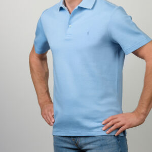 Mens Polo - Hellblau, L