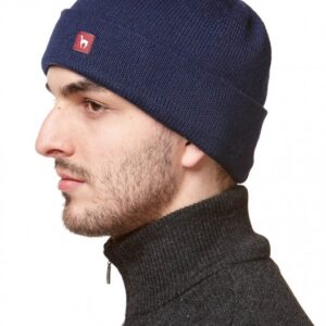 Bark Uni Mütze doppelt - Marineblau, L