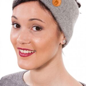 Stretch-Stirnband - Silbergrau