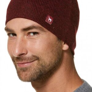 Wendemütze - Rot-Schwarz Meliert, L