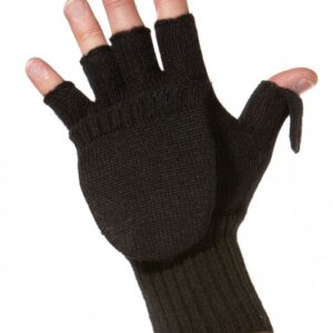 Känguru Handschuhe, Schwarz