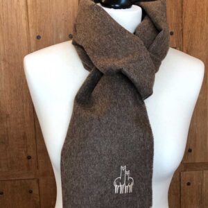 Baby Alpaka Schal - Brownish