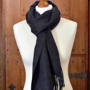 Baby Alpaka Schal - Anthrazit