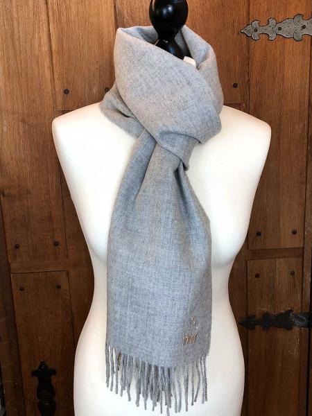 Baby Alpaka Schal 30x200 cm hellgrau