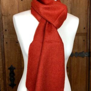 Baby Alpaka Schal - Indian Red