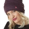 Mütze CAMINOS Beanie Biesen gefüttert aubergine 07205_1