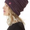 Mütze CAMINOS Beanie Biesen gefüttert aubergine 07205_2