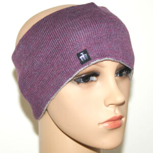 Wende Stirnband CLASSIC - Lila-Hellgrau